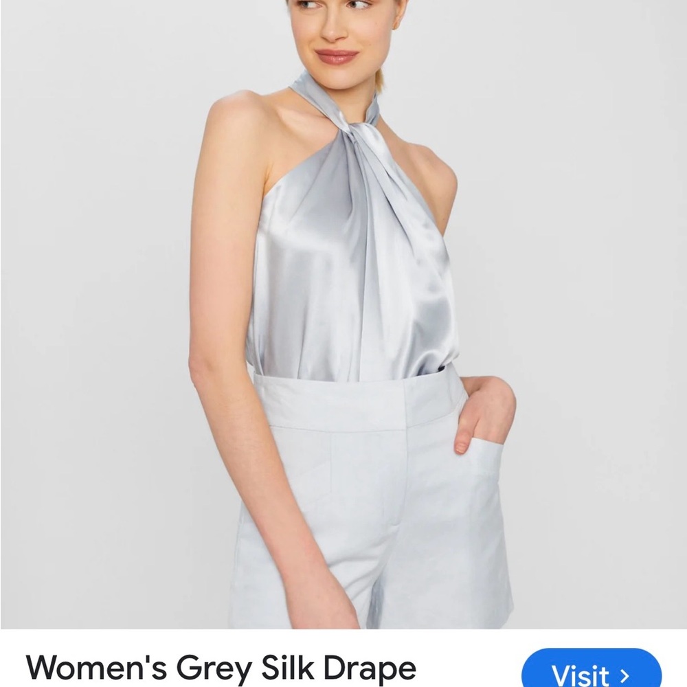 Club Monaco Silver Camisole Top